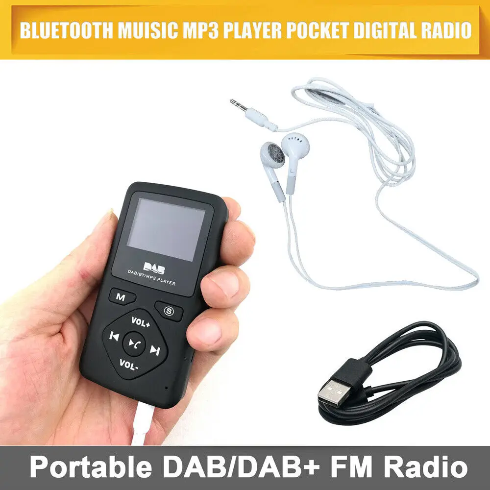 Radio portatile Micro-USB Lettore MP3 tascabile personale Digitale P7 Mini DAB/DAB + Radio FM Auricolare Bluetooth 4.0 Mini per la casa
