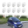 10 pz Per Intelligente Per Fortwo 450 451 Per Cabrio Coupe Paraurti Posteriore Parafango Pinze Auto Paraurti Posteriore Parafango di Fissaggio Pinze Bianco