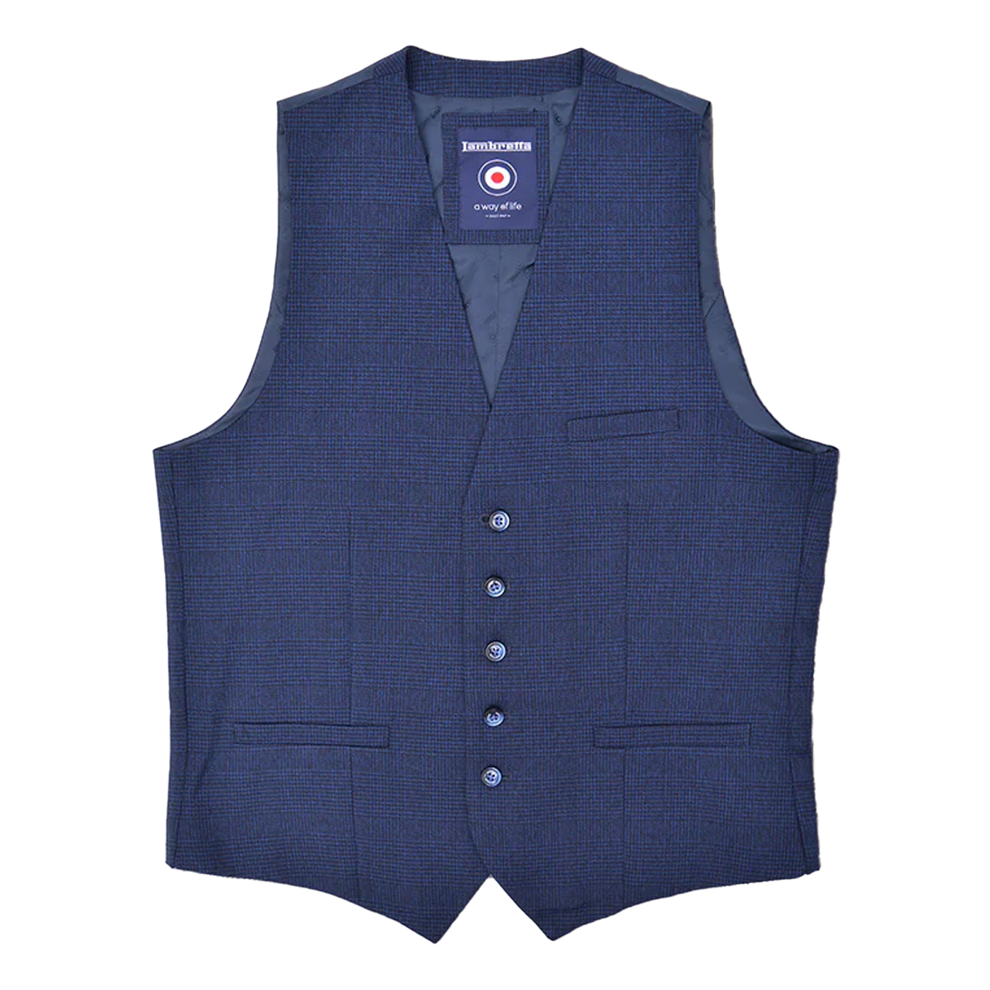 Lambretta - "Spencer" Weste für Herren (Marineblau)