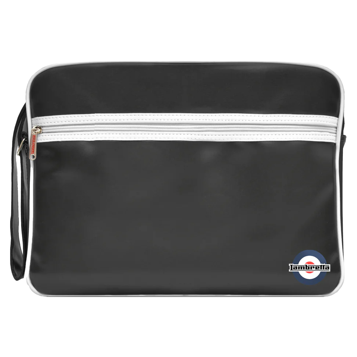 Lambretta - Herren/Damen Unisex Tasche, Retro (Schwarz/Weiß) Image
