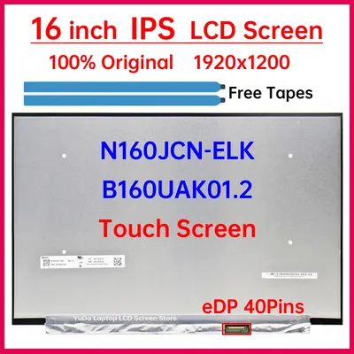 16" Laptop LCD Touch Screen N160JCN-ELK B160UAK01.2 For Lenovo IdeaPad Slim 5 16AHP9 16IRU9 16IRL8