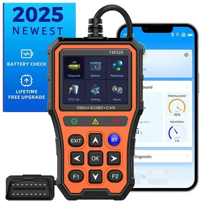 OBD2 Engine Code Reader For APP Scanner Automotive Diagnostic Scanner Battery Life Check and Evaluation Car Diagnostic Tool