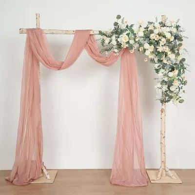 Natural Birch Wood Square Wedding Arch, Rustic Arbor Photography Backdrop Stand