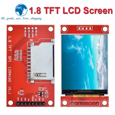 1/5PCS 1.8 Inch 1.8" LCD Display TFT Screen Module SPI Interface 128*160 Resolution 16BIT RGB 4 IO