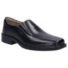 Slipper JOSEF SEIBEL "Elliot 02", Herren, Gr. 47, schwarz, Leder, elegant, Schuhe, Anzugschuh, Schlupfschuh, Businessschuh mit praktischem Gummizug
