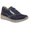 Sneaker JOSEF SEIBEL "Sally 02", Damen, Gr. 36, blau (dunkelblau), Leder, casual, Schuhe, Schnürschuh, Komfortschuh mit zusätzlichem Reißverschluss