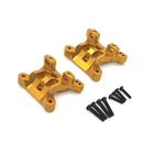 PLOQAZEH RC Car Repair Kit For SCY 16101 16102 16103 16104 16106 16201 For For JJRC Q117 1/16 RC Car Spare Parts Metal Upgraded Rear And Rear Shock Absorbers(Yellow)