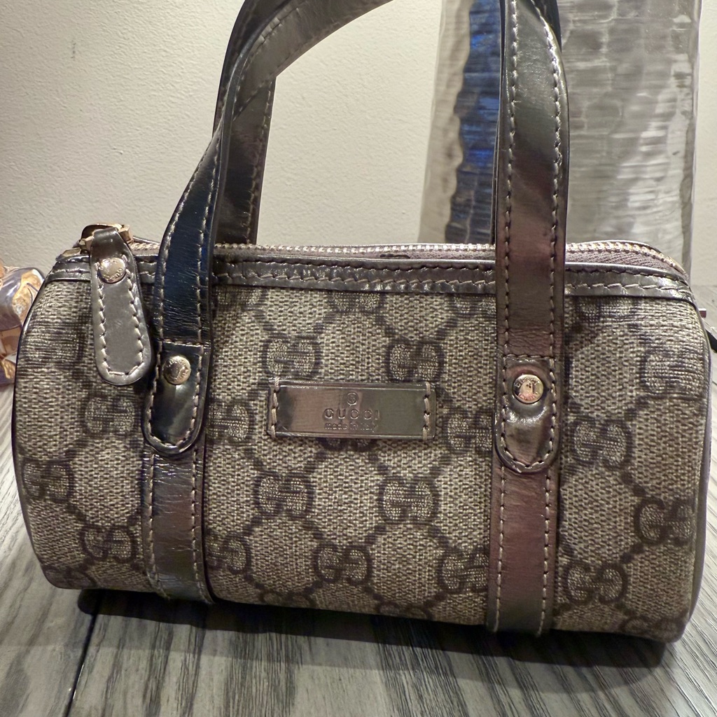 Gucci Bags | Authentic Gucci Monogram Joy Boston Mini Handbag | Color: Brown | Size: Os