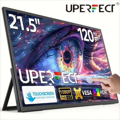 "TEMU Uperfect 21.5"" 120hz Touchscreen Portable Monitor, Large Portable Gaming Monitor With Hdtv Type C, External Portable Monitor For Laptops, , , Phones, Mini Pc"