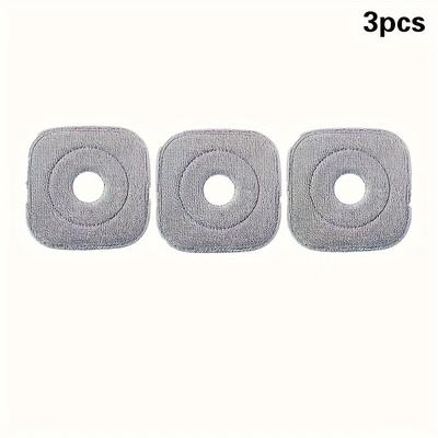 TEMU 3/7/10pcs Premium Microfiber Mop Pads - , & Washable Heads For Spin Mops - Strong Stain Removal, Non-slip, Multi-surface Compatibility - Ideal For Home & Kitchen Cleaning Image