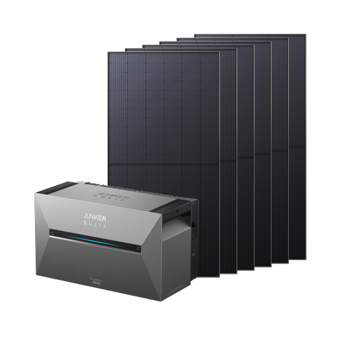 Anker SOLIX Solarbank 3 Pro + 6 panneaux solaires bifaciaux 585 W (3510 W au total)