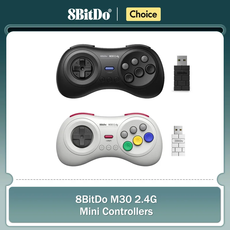 8Bitdo M30 2,4G Mini Gamepad für Sega Genesis Mini und Mega Drive Mini M30 2,4G Controller für Sega Genesis Sega Mega Drive Image