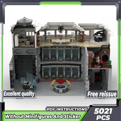 Beliebte Held Filme Modell Moc Bausteine Stahl Roboter Krieger Basis Technologie Blöcke Geschenk Image