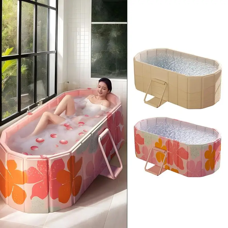1,2/1,5 M Faltbare Badewanne Tragbare Große Isolierte Heißer Oder Eis Bad Eimer SPA Badewanne Schweiß Dampfenden fuß Haustier Hund Bad Outdoor Hause Image