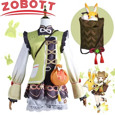 Yaoyao Cosplay Genshin Impact Cosplay Kostüm für Frauen Kinder Lolita Kleid Schöne Uniform Party Image