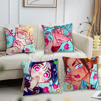 Weiche, bequeme S-Bühnenkissen-Anime-Hülle für A-Alien-Sofa, Wohnzimmer, Heimbüro, Dekor, Image