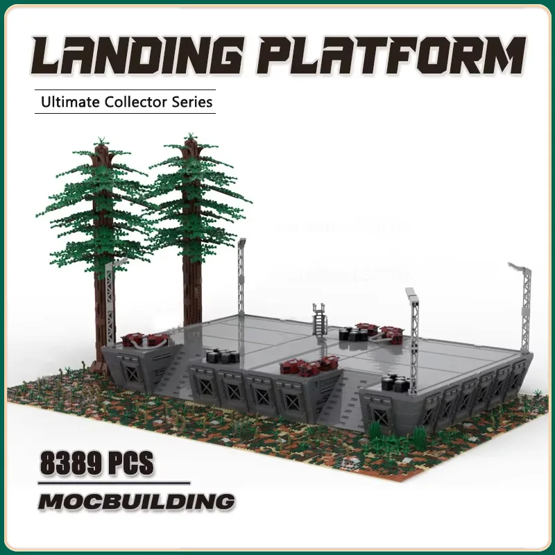 UCS Film MOC Imperial Landing Plattform Bausteine Auf Basis DIY Montage Technologie Ziegel Sammlung Spielzeug Display Geschenke Image
