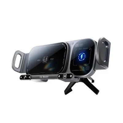 2IN1 Auto Drahtlose Ladegerät Telefon Halter Touch Drehen Ständer für Samsung Galaxy Fold 6 5 4 3 Z Image