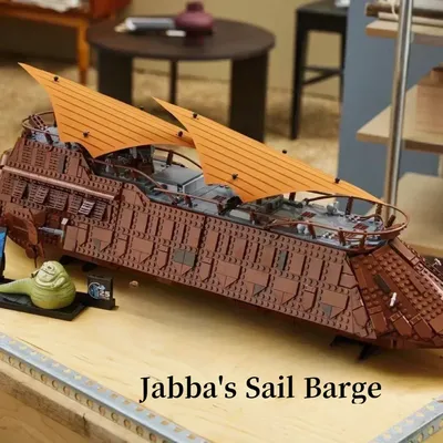 3942 Stück UCS Star Battle Sarlacc Pit Showdown Jabba's Sail Barge 75397 Puzzle-Montagemodell für Image