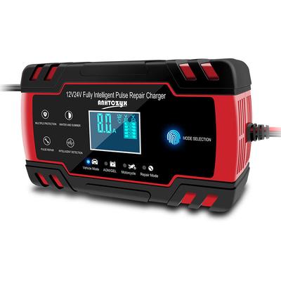 Beijiyi - Intelligentes Auto- und Motorradbatterieladegerät 8A 12V/24V, Image