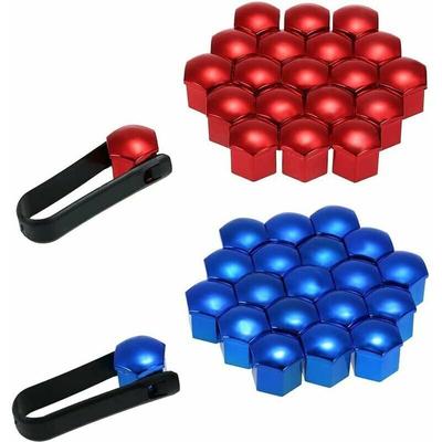Radkappe, 40 Stück, Mutternkappe, 17 mm, sechseckige Schutzkappen für Universal-Radmuttern, Image