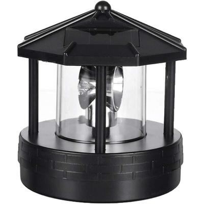 Rotierender LED-Leuchtturm, Solar-Gartenlicht, Innenhof, Rasen, wasserdicht, Retro-Dekoration, Image