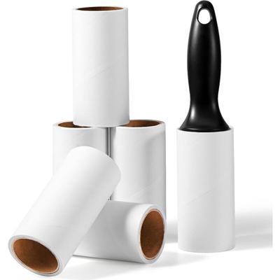 Kleidungs-Kleberoller, Tierhaarroller, 6 Rollen + 1 Griff, 360 Blatt, sehr klebriger Fusselroller, Image