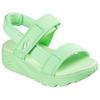 Sandale SKECHERS "UNO LITE SANDAL", Kinder, Gr. 31, grün (mintgrün), Textil, sportlich, Schuhe, leichte Sandale mit Klettverschluss, Größenschablone zum Download