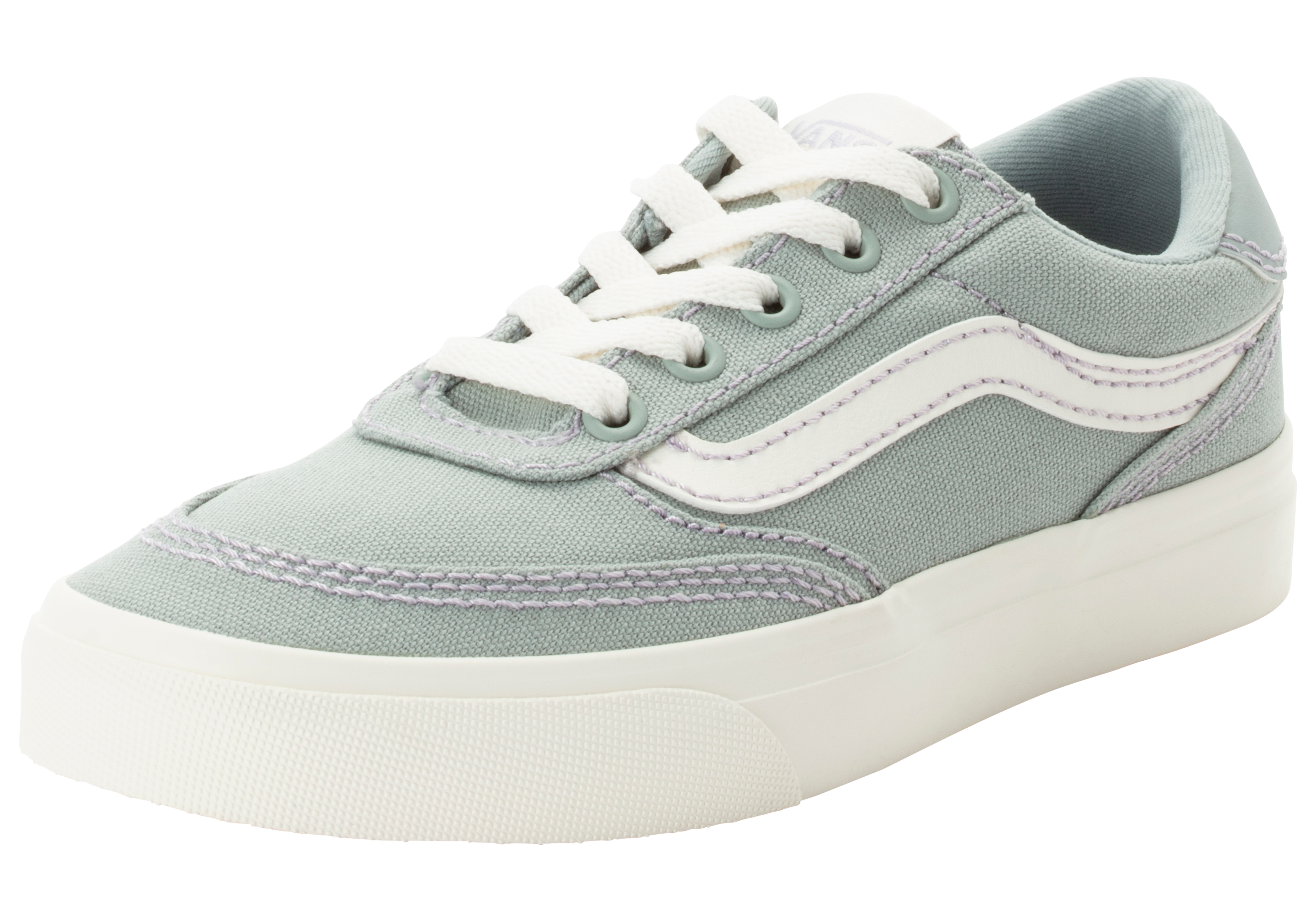 Sneaker VANS "Brooklyn LS", Damen, Gr. 37, grau (ttn, outdoor puritan gray), Textil, Schuhe Sneaker