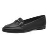 Slipper TAMARIS, Damen, Gr. 39, schwarz, Leder, unifarben, elegant, Schuhe, Blockabsatz, Schlupfschuh, Businessschuh mit hübscher Zierspange