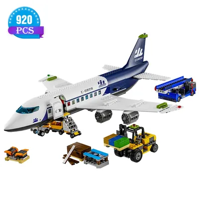 Creative City Airbus Cargo Aircraft Plane Building Blocks Air Airplane Model Bricks Educational DIY