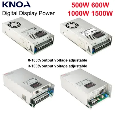 Digital Display Adjustable 500W 600W 1000W 1500W Power Supply 0-12V 15V 24V 36V 48V 60V 72V 85V 90V