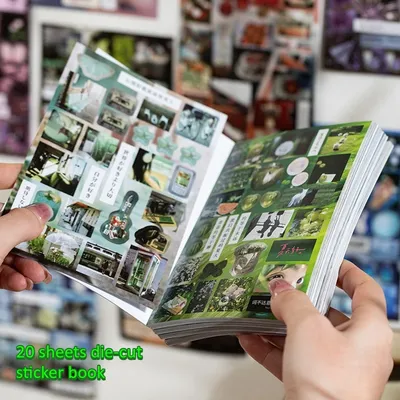 20 Sheets/pack Ins Japanese Style Sticker Book Scrapbooking Modern City Life Cool Journal Diary