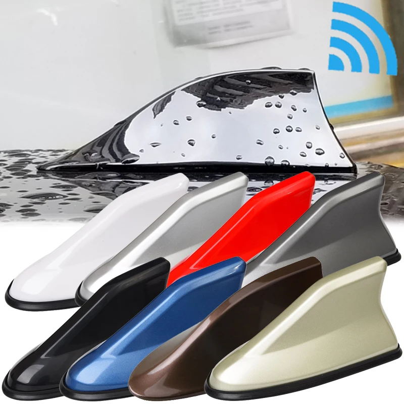 Antenna per pinna di squalo per auto Antenne per segnale radio automatico Antenne per tetto per auto Antenna per design del segnale FM Antenna per tutti gli accessori per auto