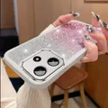 G15 G05 G85 G35 Bling Glitter Custodia protettiva in silicone per Motorola Moto G15 G05 G85 G35 G75 G86 G84 G56 Cover posteriore morbida