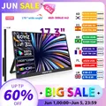Monitor portatile da 17,3" 1080P FHD 100% sRGB IPS Monitor da viaggio con schermo esterno da gioco HDMI USB-C per PC Mac Telefono Xbox PS5