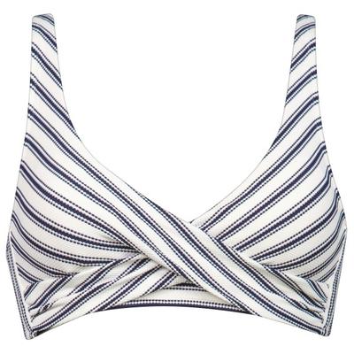 Watercult - Women's Seaside Splash Cross-Over Bikini Top - Bikini-Top Gr 38 - Cup: B grau/weiß Image