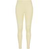 Leggings URBAN CLASSICS "Urban Classics Damen Ladies Tech Mesh Leggings", Damen, Gr. XS, US-Größen, gelb (softgelb), 80% Polyamid, 20% Elasthan, unifarben, slim fit, Hosen