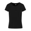 T-Shirt URBAN CLASSICS "Urban Classics Ladies Sorona Regular Tee", Herren, Gr. M, schwarz, 70% Baumwolle, 30% Polyester (Sorona), unifarben, casual, normal, Rundhals, Kurzarm, Shirts