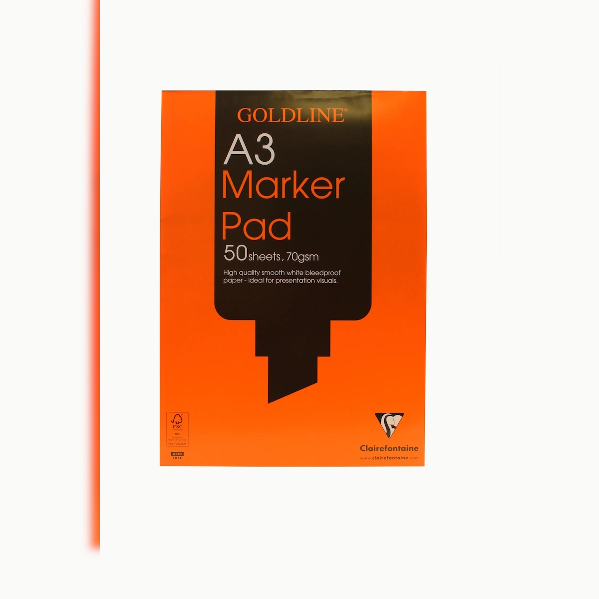 Clairefontaine 5x Goldline Marker Pad, Block geleimt, 50 Blatt A3 70g - GPB1A3Z Image