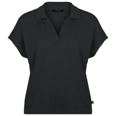 Stoic - Women's WoolHemp VarbergSt. Pique Polo - Polo-Shirt Gr XS schwarz Image
