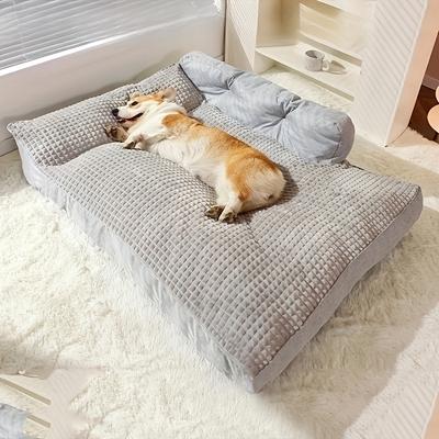 TEMU Dog Bed Dog Sofa Universal Large Dogs Nest Dog Sleeping Mat Washable Pet Mats Winter Warm Dog Mattress For Supplies Image