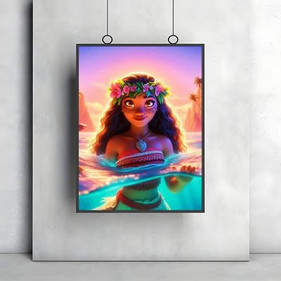 TEMU 1pc Cartoon Pattern Canvas Printing Decorative Painting, Poster, Wall Decoration Art, Suitable For Offices, Living Rooms And Bedrooms, Valentine's Day, Easter And Ramadan Fbh0103d Image