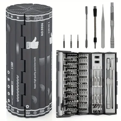 TEMU 128-in-1 Screwdriver Set Plum Hexagonal Special-shaped Bit Multi-functional Household Repair Screwdriver Precision Disassembly Machine Image