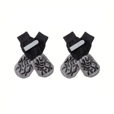 TEMU 4-pack Pet Socks Suitable For Medium-large Dogs Golden Retriever Indoor Quiet Pet Socks, Not Waterproof Image