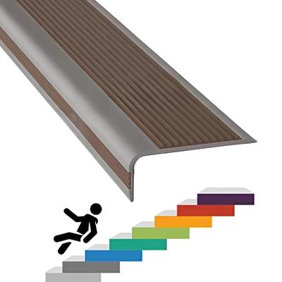 TEMU 1pc Extra Wide Self-adhesive Anti-slip Stair Edging Strip, 1 Meter, Pvc Material, Indoor Safety Grip For Steps And Floors, Home And Commercial Use Image