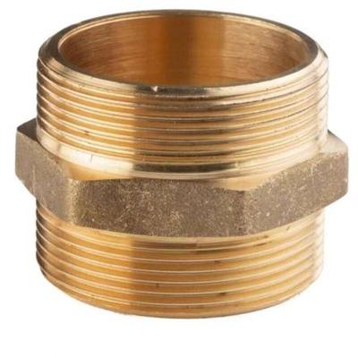 Messing Gewinde-Fitting Doppelnippel 2'AG - 2''AG (DN 50) - schwere Ausführung Image