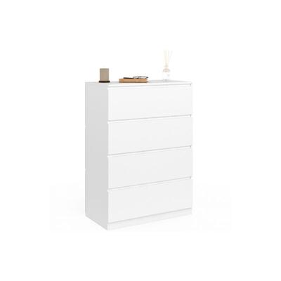Kommode mit 4 Schubladen tomi 75 cm Holz weiß Image