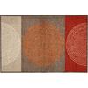Fußmatte SALONLOEWE Gr. 2, rot (rot, braun), B:50cm H:7mm L:75cm, Polyamid, Kunstfaser, Teppiche