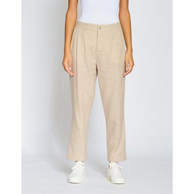 Relaxhose GANG "GANG Hosen Relaxed 94AVA", Damen, Gr. 28, Normalgrößen, beige, 85% Baumwolle, 15% Leinen, Hosen Image
